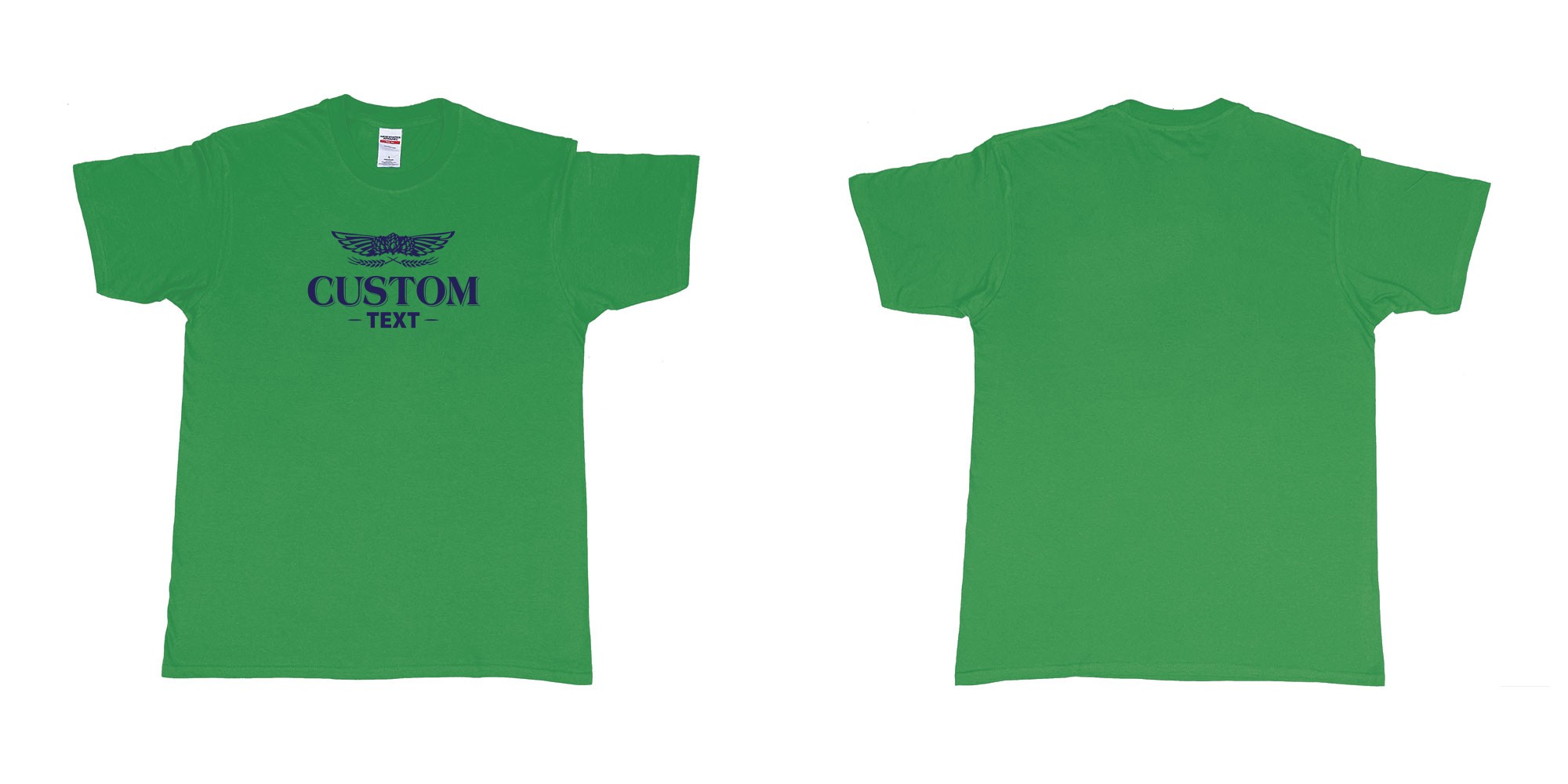 Custom tshirt design prost beer custom print text in fabric color irish-green choice your own text made in Bali by The Pirate Way