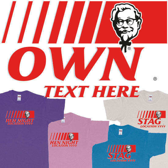Custom KFC T-Shirt - Make Your Own Text in Bali