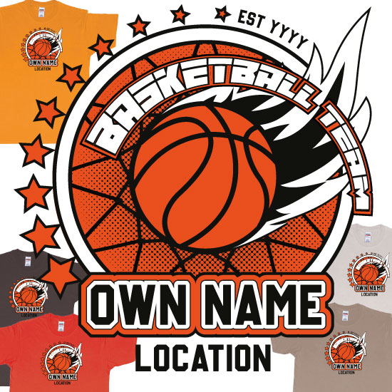 Basketball Team Own Name Location Established Year Custom Design Production Bali