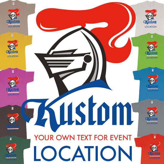 Newcastle Knights Rugby League Team Custom Event Teeshirt