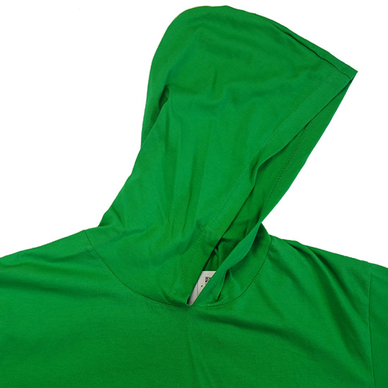 (T04S) Hoodie Shirt - The custom cut, slim fit, standard hooded t-shirt style shirt. The hood is both piratical and a popular fashion. Please consider, the hood hangs down the back of the shirt 30cm. - style shirt ready for your own custom printing in Bali