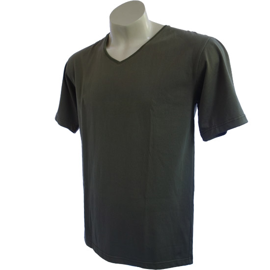 (T05S) Deep V-Neck - Using our popular custom cut slim fit t-shirt style with a nice deep v-neck - style shirt ready for your own custom printing in Bali