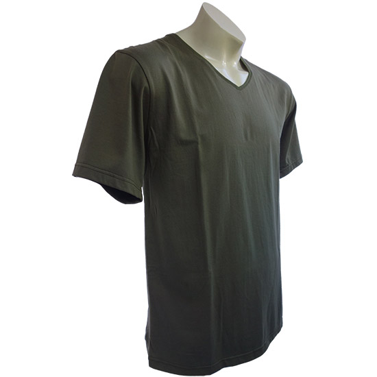 (T05S) Deep V-Neck - Using our popular custom cut slim fit t-shirt style with a nice deep v-neck - style shirt ready for your own custom printing in Bali