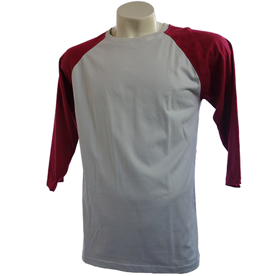 (T09S) Three quarters - This double collared shirt with three quarter length sleeves is a custom slim cut. It is a perfect choice if you want to standout from you compilations shirts. With almost infinite colors choices, you can create a very unique design. - style shirt ready for your own custom printing in Bali
