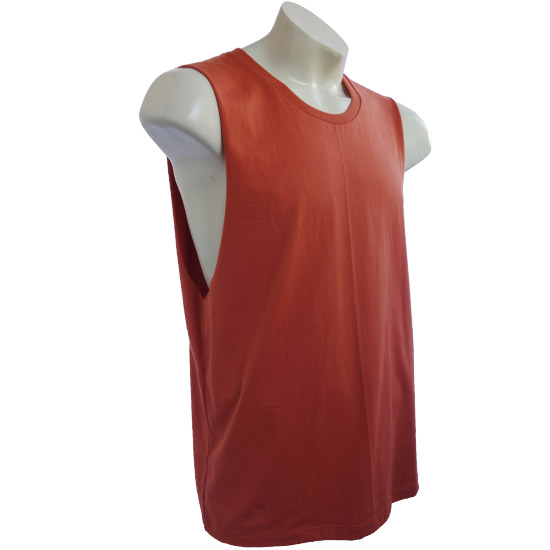 (T15S) Muscle Teeshirt - The muscle teeshirt using our trademark slim cut shirt with large openings for the arms and is very fashionable for our Australian market. With standard neck ribbing. - style shirt ready for your own custom printing in Bali