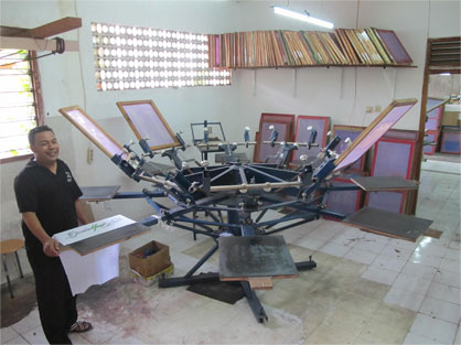 Silk Screen Table