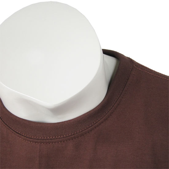 (T01S) T-shirt Standard in Fabric Color (2007) Brown in (210 GSM, 100% Cotton) Fabric ColorsStandard fabric for men shirtsFabric Specification100% Cotton210 Grams Per Square MeterPreshrunk materialThe fabric is preshrunk, but depending on the way you wash, the fabric might still have up to 2% of shrinkage more.