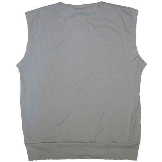 (T06S) Sleeveless BigRib in Fabric Color (2008) Fog in (210 GSM, 100% Cotton) Fabric ColorsStandard fabric for men shirtsFabric Specification100% Cotton210 Grams Per Square MeterPreshrunk materialThe fabric is preshrunk, but depending on the way you wash, the fabric might still have up to 2% of shrinkage more.