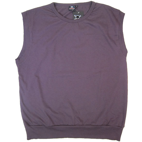 (T06S) Sleeveless BigRib in Fabric Color (2049) Plum in (210 GSM, 100% Cotton) Fabric ColorsStandard fabric for men shirtsFabric Specification100% Cotton210 Grams Per Square MeterPreshrunk materialThe fabric is preshrunk, but depending on the way you wash, the fabric might still have up to 2% of shrinkage more.