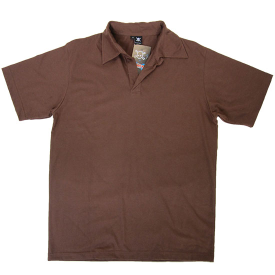 (T11S) Polo Shirt Unisex in Fabric Color (2007) Brown in (210 GSM, 100% Cotton) Fabric ColorsStandard fabric for men shirtsFabric Specification100% Cotton210 Grams Per Square MeterPreshrunk materialThe fabric is preshrunk, but depending on the way you wash, the fabric might still have up to 2% of shrinkage more.