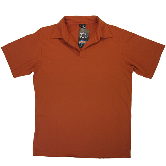 (T11S) Polo Shirt Unisex in Fabric Color (2047) Rust in (210 GSM, 100% Cotton) Fabric ColorsStandard fabric for men shirtsFabric Specification100% Cotton210 Grams Per Square MeterPreshrunk materialThe fabric is preshrunk, but depending on the way you wash, the fabric might still have up to 2% of shrinkage more.