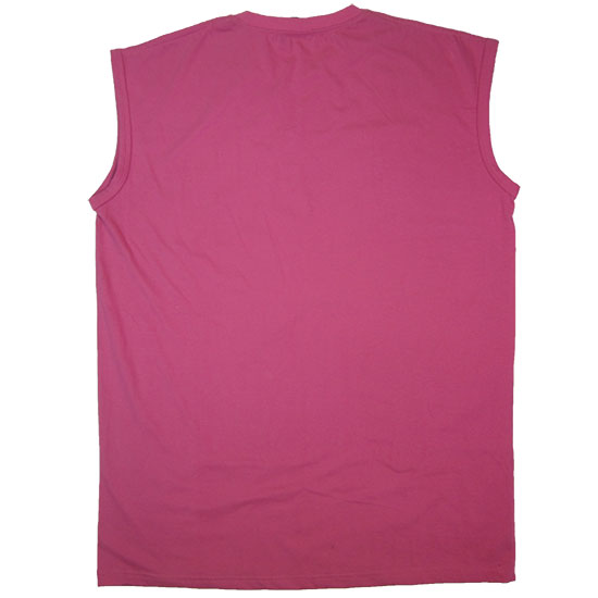(T12S) Sleeveless T-shirt in Fabric Color (2023) Guava in (210 GSM, 100% Cotton) Fabric ColorsStandard fabric for men shirtsFabric Specification100% Cotton210 Grams Per Square MeterPreshrunk materialThe fabric is preshrunk, but depending on the way you wash, the fabric might still have up to 2% of shrinkage more.