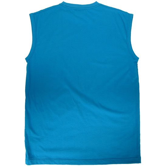 (T12S) Sleeveless T-shirt in Fabric Color (2034) Turquoise in (210 GSM, 100% Cotton) Fabric ColorsStandard fabric for men shirtsFabric Specification100% Cotton210 Grams Per Square MeterPreshrunk materialThe fabric is preshrunk, but depending on the way you wash, the fabric might still have up to 2% of shrinkage more.