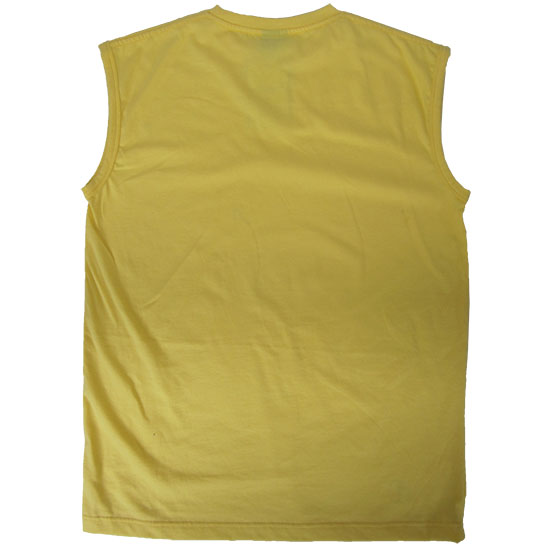 (T12S) Sleeveless T-shirt in Fabric Color (2060) Star in (210 GSM, 100% Cotton) Fabric ColorsStandard fabric for men shirtsFabric Specification100% Cotton210 Grams Per Square MeterPreshrunk materialThe fabric is preshrunk, but depending on the way you wash, the fabric might still have up to 2% of shrinkage more.